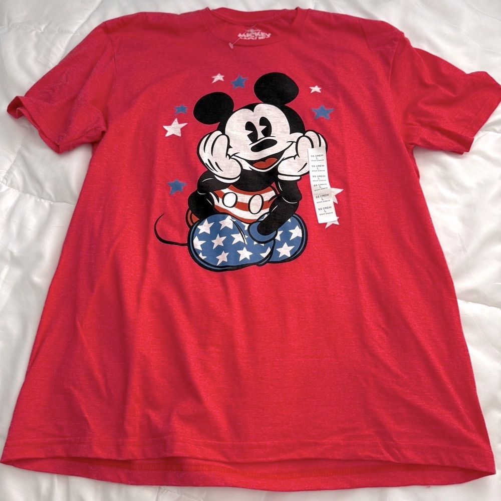 Disney Red Mickey Mouse Starry Tee